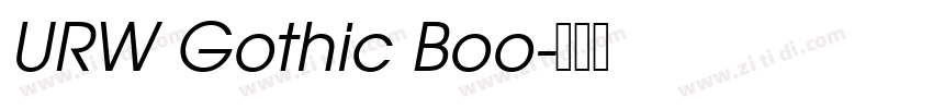 URW Gothic Boo字体转换